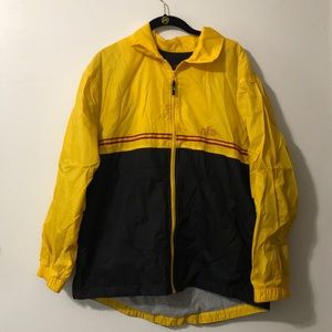 Vintage 90’s yellow lined wind breaker